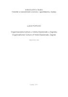 prikaz prve stranice dokumenta Organizacijska kultura u hotelu Esplanade u Zagrebu