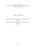 prikaz prve stranice dokumenta Menadžment zadovoljstva gostiju u hotelu Đakovo u Đakovu