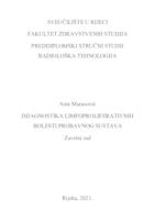 prikaz prve stranice dokumenta DIJAGNOSTIKA LIMFOPROLIFERATIVNIH BOLESTI PROBAVNOG SUSTAVA