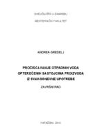 prikaz prve stranice dokumenta Pročišćavanje otpadnih voda opterećenih sastojcima proizvoda iz svakodnevne upotrebe