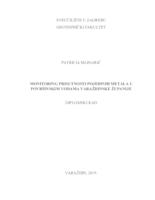 prikaz prve stranice dokumenta Monitoring prisutnosti pojedinih metala u površinskim vodama Varaždinske županije