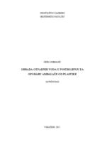 prikaz prve stranice dokumenta Obrada otpadnih voda u postrojenju za oporabu ambalaže od plastike