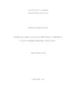 prikaz prve stranice dokumenta Korelacijska analiza protoka i oborina u slivu rijeke Bednje i Plitvice