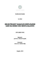 prikaz prve stranice dokumenta Idejni projekt sanacije korita rijeke Save oko cestovnog mosta Galdovo
