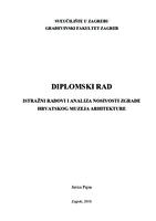 prikaz prve stranice dokumenta Istražni radovi i analiza nosivosti zgrade Hrvatskog muzeja arhitekture