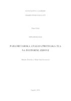 prikaz prve stranice dokumenta Parametarska analiza pritisaka tla na potporne zidove