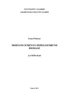 prikaz prve stranice dokumenta Miješani cementi s pepelom drvne biomase