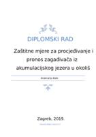 prikaz prve stranice dokumenta Zaštitne mjere za procjeđivanje i pronos zagađivača iz akumulacijskog jezera u okoliš