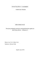 prikaz prve stranice dokumenta Procjena ponašanja postojeće armiranobetonske zgrade na djelovanje potresa - dilatacija A