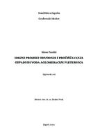 prikaz prve stranice dokumenta Idejni projekt sustava odvodnje i pročišćavanja otpadnih voda aglomeracije Pleternica