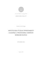 prikaz prve stranice dokumenta Investicijska studija opravdanosti ulaganja u proizvodnju održivih mobilnih kučica