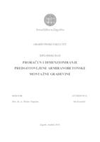 prikaz prve stranice dokumenta Proračun i dimenzioniranje predgotovljene armiranobetonske građevine