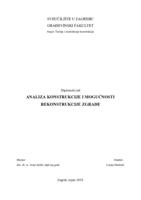 prikaz prve stranice dokumenta Analiza konstrukcije i mogućnosti rekonstrukcije zgrade