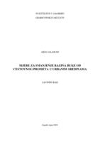 prikaz prve stranice dokumenta Mjere za smanjenje razina buke od cestovnog prometa u urbanim sredinama