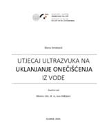 prikaz prve stranice dokumenta Utjecaj ultrazvuka na uklanjanje onečišćenja iz vode