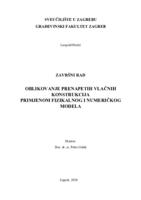 prikaz prve stranice dokumenta Oblikovanje prednapetih vlačnih konstrukcija primjenom fizikalnog i numeričkog modela