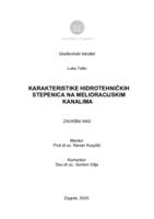 prikaz prve stranice dokumenta Karakteristike hidrotehničkih stepenica na melioracijskim kanalima