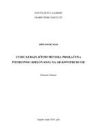prikaz prve stranice dokumenta Utjecaj različitih metoda proračuna potresnog djelovanja na AB konstrukcije