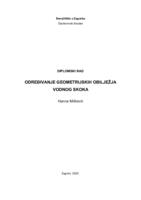 prikaz prve stranice dokumenta Određivanje geometrijskih obilježja vodnog skoka