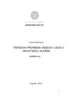 prikaz prve stranice dokumenta Trendovi promjena snijega i leda u Hrvatskoj i Alpama