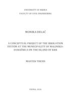 prikaz prve stranice dokumenta A Conceptual project of the irrigation system at the municipality of Malinska-Dubašnica on the Island of Krk