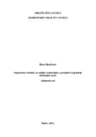 prikaz prve stranice dokumenta Uspostava modela za odabir materijala u projektu izgradnje obiteljske kuće 