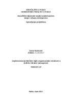 prikaz prve stranice dokumenta Implementacija hibridne agile organizacijske strukture u jedinice lokalne samouprave