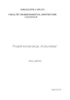 prikaz prve stranice dokumenta Projekt konstrukcije "Kulturoteka"