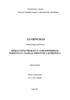 prikaz prve stranice dokumenta Hidraulički proračun vodoopskrbnog podsustava naselja Žrnovnica-Korešnica