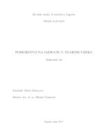 prikaz prve stranice dokumenta Pomorstvo na Jadranu u starom vijeku