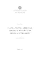 prikaz prve stranice dokumenta Vanjska politika Sjedinjenih Američkih Država nakon Drugog svjetskog rata