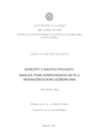 prikaz prve stranice dokumenta Koncepti u nastavi povijesti: analiza teme Domovinskog rata u srednjoškolskim udžbenicima