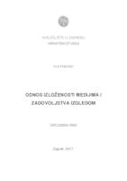 prikaz prve stranice dokumenta Odnos izloženosti medijima i zadovoljstva izgledom