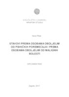 prikaz prve stranice dokumenta Stavovi prema osobama oboljelih od psihičkih poremećaja i prema osobama oboljelih od malignih bolesti