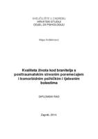 prikaz prve stranice dokumenta Kvaliteta života kod branitelja s posttraumatskim stresnim poremećajem i komorbidnim psihičkim i tjelesnim bolestima