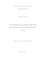 prikaz prve stranice dokumenta Geografska i kulturna obilježja hrvatskih nacionalnih parkova