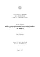 prikaz prve stranice dokumenta Utjecaj propagande na društvo druge polovice 20. stoljeća