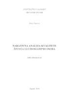 prikaz prve stranice dokumenta Narativna analiza kvalitete života gluhoslijepih osoba