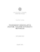 prikaz prve stranice dokumenta Povezanost zadovoljstva životom, tjelesne aktivnosti i motivacije