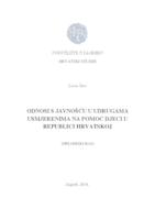 prikaz prve stranice dokumenta Odnosi s javnošću u udrugama usmjerenima na pomoć djeci u Republici Hrvatskoj