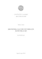 prikaz prve stranice dokumenta Kronemika kao oblik neverbalne komunikacije