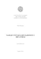 prikaz prve stranice dokumenta Nasilje unutar LGBT zajednice u Hrvatskoj