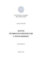 prikaz prve stranice dokumenta Razvoj neverbalne komunikacije u novim medijima