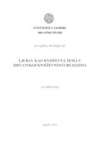 prikaz prve stranice dokumenta Ljubav kao književna tema u hrvatskoj književnosti realizma