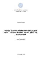 prikaz prve stranice dokumenta Odnos stavova prema kućnim ljubimcima i tradicionalnim obiteljskim vrijednostima