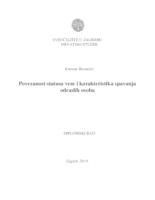 prikaz prve stranice dokumenta Povezanost statusa veze i karakteristika spavanja odraslih osoba