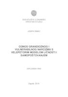 prikaz prve stranice dokumenta Odnos grandioznog i vulnerabilnog narcizma s velepetorim modelom ličnosti i samopoštovanjem