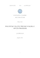 prikaz prve stranice dokumenta Političke i ratne prilike sukoba u općini Prijedor