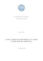 prikaz prve stranice dokumenta Utjecaj društvenih mreža na sliku o sebi kod mladih žena