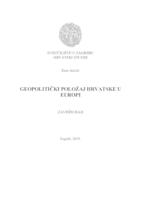 prikaz prve stranice dokumenta Geopolitički položaj Hrvatske u Europi
